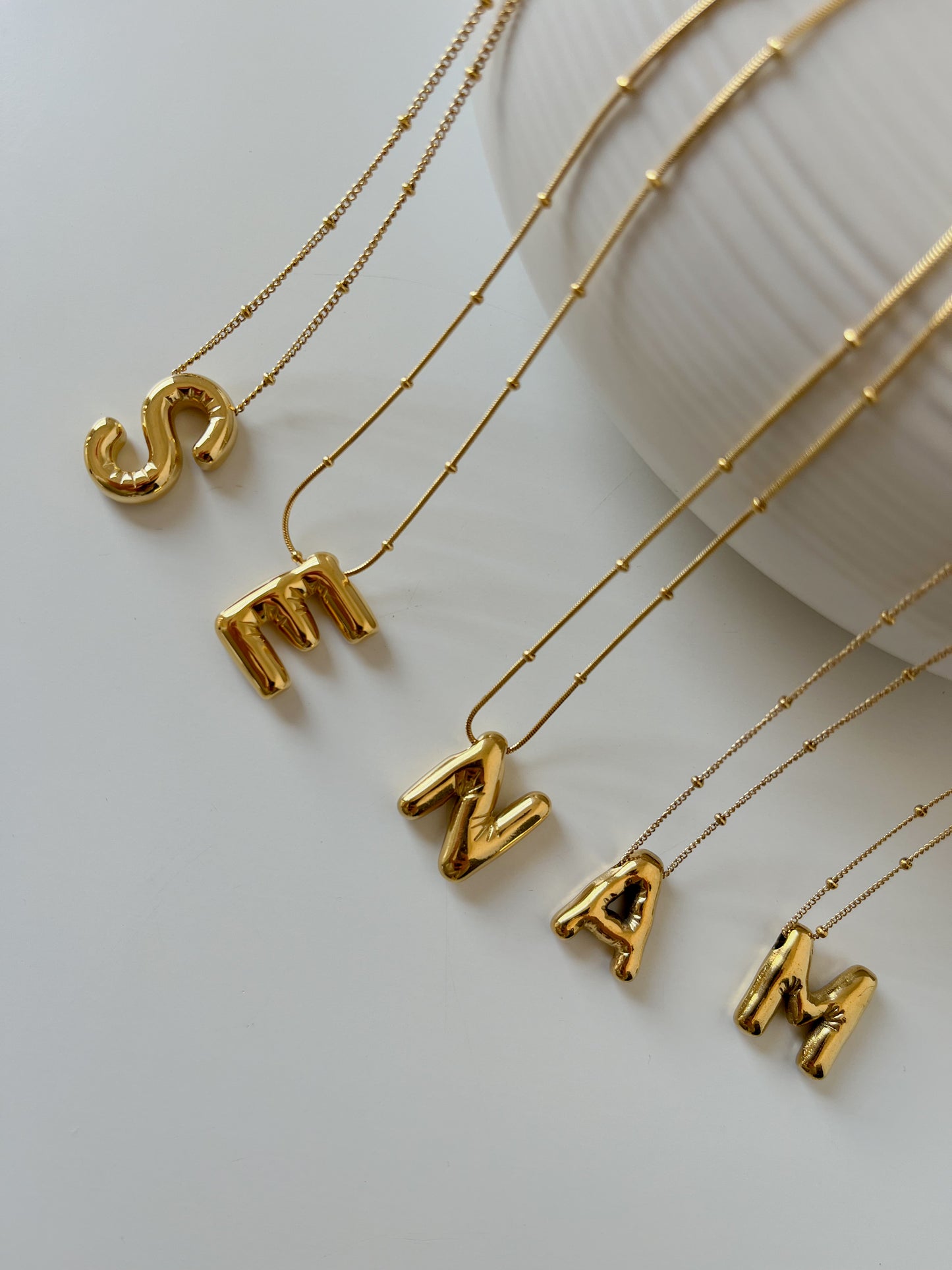 Ballon Letter Necklace