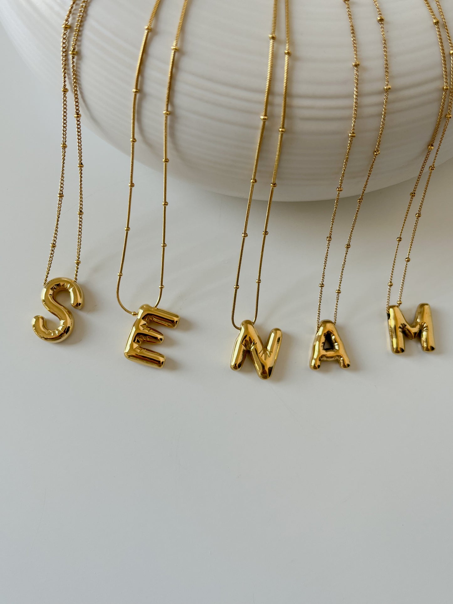 Ballon Letter Necklace